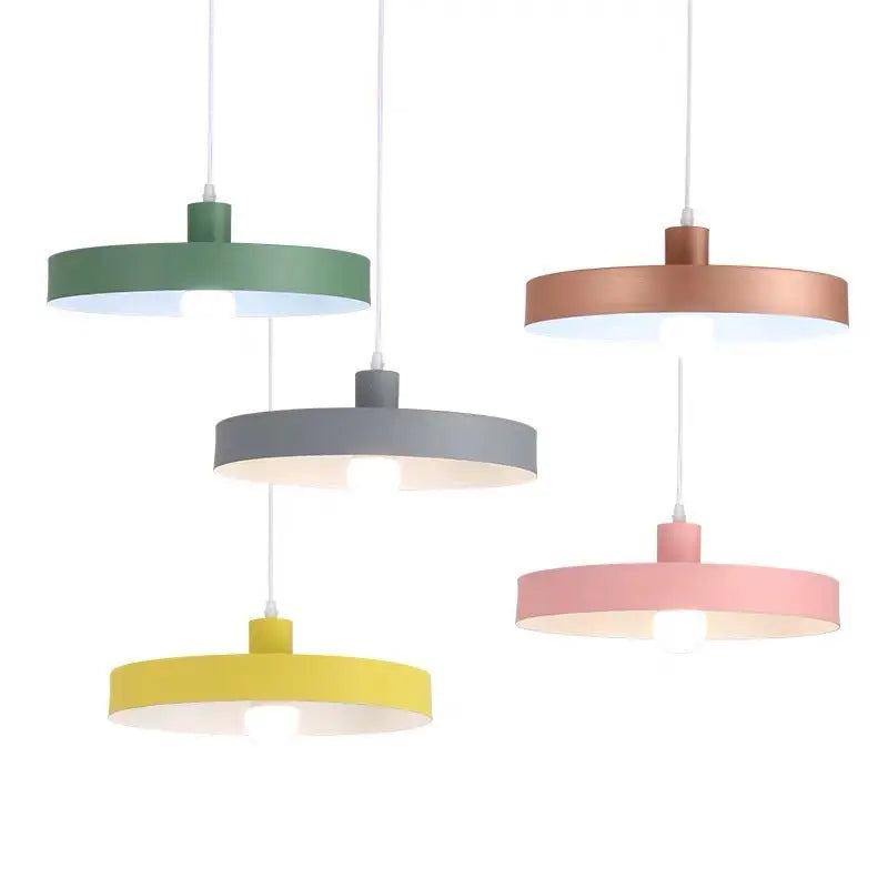 Modern Nordic Macaron Color 1-light Pendant Light BulbSquare