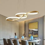 Modern Double-sided Twist 1-light LED Chandeliers Lumendat