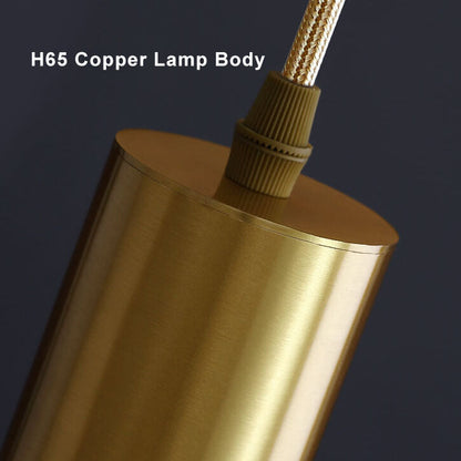 Simple 1-Light Long Cylinder LED Pendant Light
