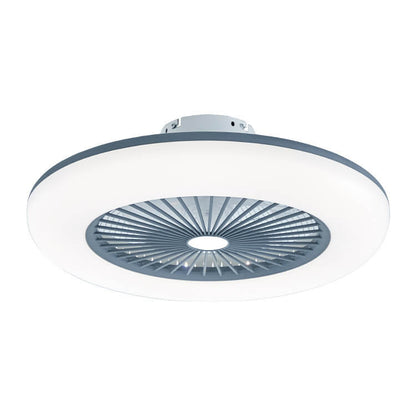 Modern Acrylic Ceiling Fan 1-Light LED Semi-Flush Mount Lighting