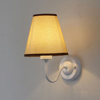 Modern Fabric Bell Shade Bend Arm 1-Light Wall Sconce Lamp Lumendat