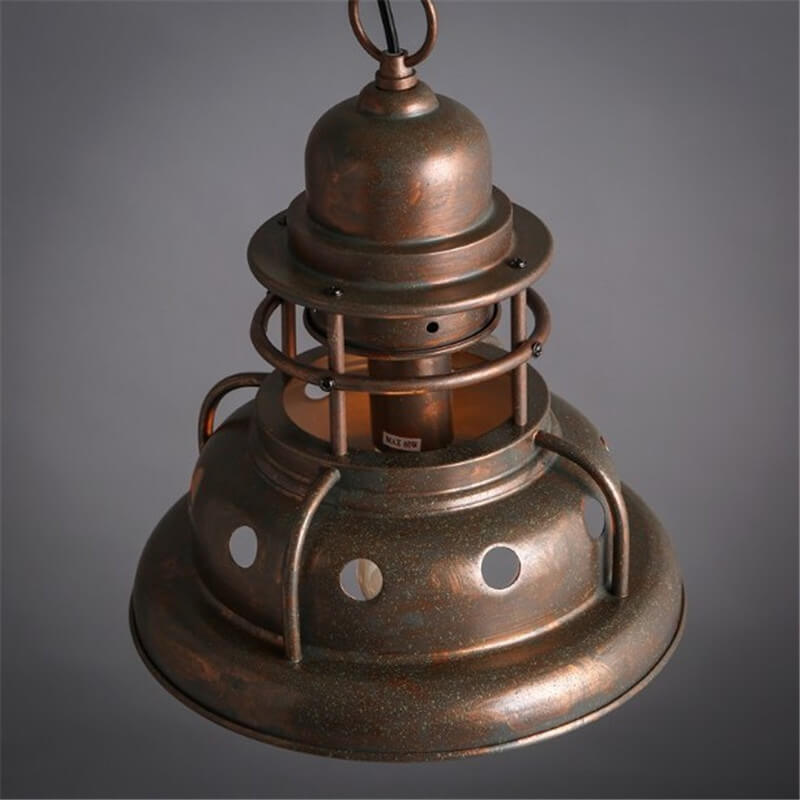Industrial Truncated Shade 1-light Dome Pendant Light