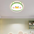 Lumendat Contemporary Creative Cartoon Animal Duck Acrylic LED Flush Mount Ceiling Light For Bedroom Lumendat