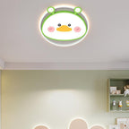 Lumendat Contemporary Creative Cartoon Animal Duck Acrylic LED Flush Mount Ceiling Light For Bedroom Lumendat