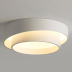 Modern Minimalist Overlapping Round LED Flush Mount Ceiling Light BulbSquare