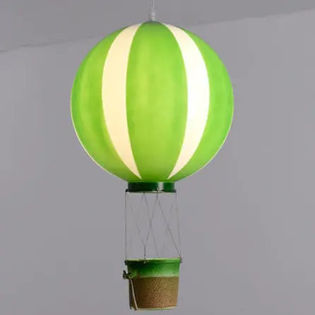 Scandinavian Modern Creative Hot Air Balloon Iron Acrylic 1-light Pendant Light BulbSquare