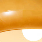 Modern Retro Round Solid Color Glass Electroplated Copper 1-light Pendant Light Flush Mount Light BulbSquare