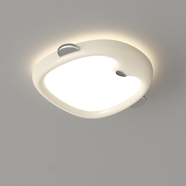 Lumendat Contemporary Nordic Kids Iron Resin Acrylic Penguin LED Flush Mount Ceiling Light For Bedroom Lumendat