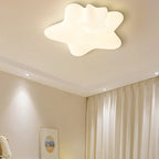 Lumendat Contemporary Creative Kids Star Moon Iron PE LED Flush Mount Ceiling Light For Bedroom Lumendat