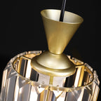 Contemporary Luxury Radiant Prismatic Clear Crystal Shade 1-light Pendant Light for Living Room