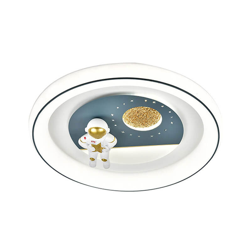 Lumendat Childlike Eye Protection Cartoon Space Villain LED Flush Mount Light Lumendat