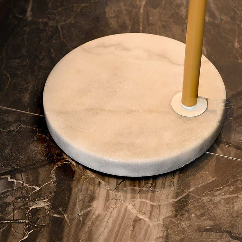 Vintage Fabric Marble Fishing Imitation Bamboo Rod 1-Light Standing Floor Lamp Lumendat