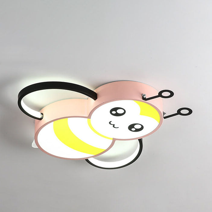 Lumendat Cartoon Creative Bees Acrylic Iron LED Flush Mount Ceiling Light Lumendat
