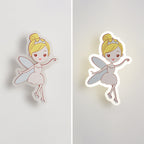Lumendat Contemporary Creative Acrylic Cartoon Fairy Astronaut Iron LED Kids Wall Sconce Lamp For Bedroom Lumendat