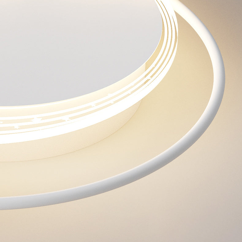 Lumendat Modern Art Deco Kids Iron PE Rocket Cloud Round LED Flush Mount Ceiling Light For Bedroom Lumendat