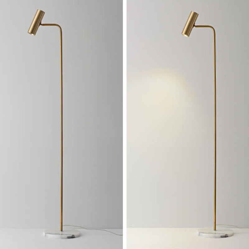 Industrial Iron Simple Lamp Base Adjustable LED Standing Floor Lamp Lumendat