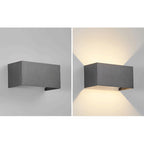 Nordic Minimalist Aluminum Square Flat Adjustable Beam LED Reading Wall Sconce Lamp