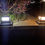 Outdoor Solar Pillar Head Light Square Pillar Head Light Garden Light Lumendat