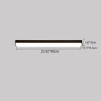 Modern Minimalist Long Rectangle Aluminum PC LED Flush Mount Ceiling Light For Outdoor Patio Lumendat