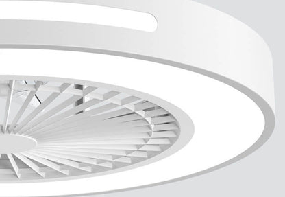 Nordic Macaron Square Wood LED Flush Mount Ceiling Fan Light