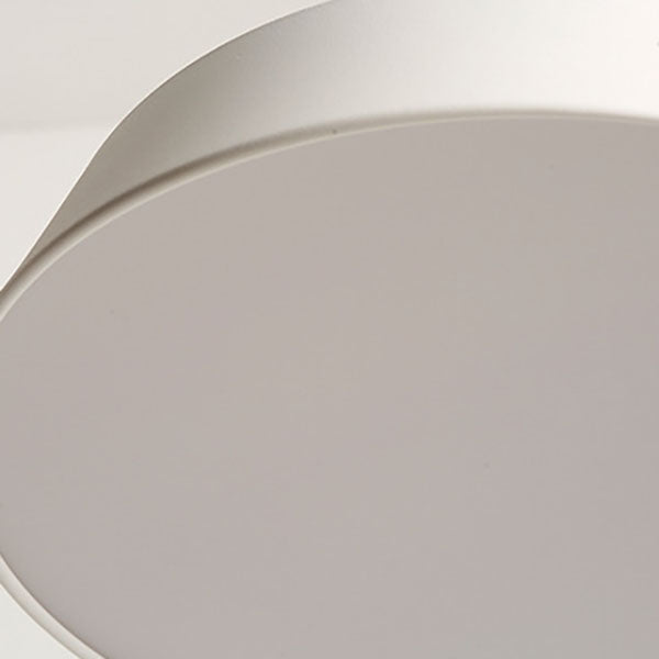 Nordic Minimalist Round Pot Iron LED Flush Mount Ceiling Light BulbSquare