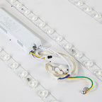 Nordic Macaron Diamond Geometry Iron Acrylic LED Flush Mount Ceiling Light BulbSquare