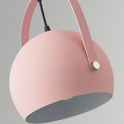 Nordic Macaron Aluminum Semicircle 1-light Pendant Light