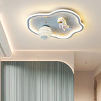 Lumendat Contemporary Creative Cartoon Planet Spaceman Acrylic LED Kids Flush Mount Ceiling Light For Living Room Lumendat