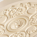 Modern Minimalist Carved Iron Resin Acrylic LED Flush Mount Ceiling Light for Bedroom BulbSquare