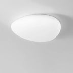 Nordic Minimalist Cobblestone Pe Lampshade LED Flush Mount Ceiling Light BulbSquare