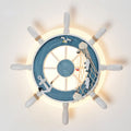 Lumendat Cartoon Creative Rudder Resin LED Kids Wall Sconce Lamp Lumendat