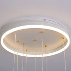 Lumendat Contemporary Scandinavian Space Planet Acrylic Glass Round Shade LED Kids Flush Mount Ceiling Light For Bedroom Lumendat