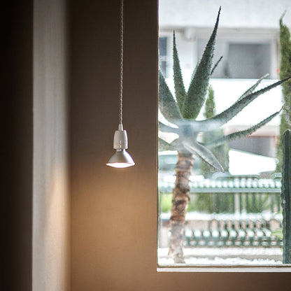 Contemporary Industrial Ceramic Cone 1-light Pendant Light for Living Room