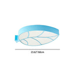 Lumendat Modern Simplicity Kids Metal Acrylic Foliage Elliptical LED Flush Mount Ceiling Light For Bedroom Lumendat