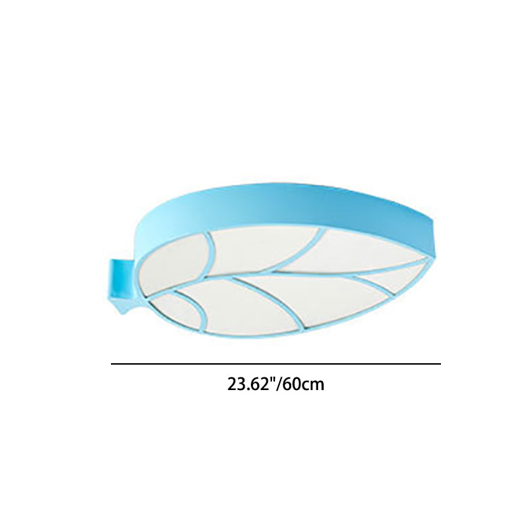 Lumendat Modern Simplicity Kids Metal Acrylic Foliage Elliptical LED Flush Mount Ceiling Light For Bedroom Lumendat