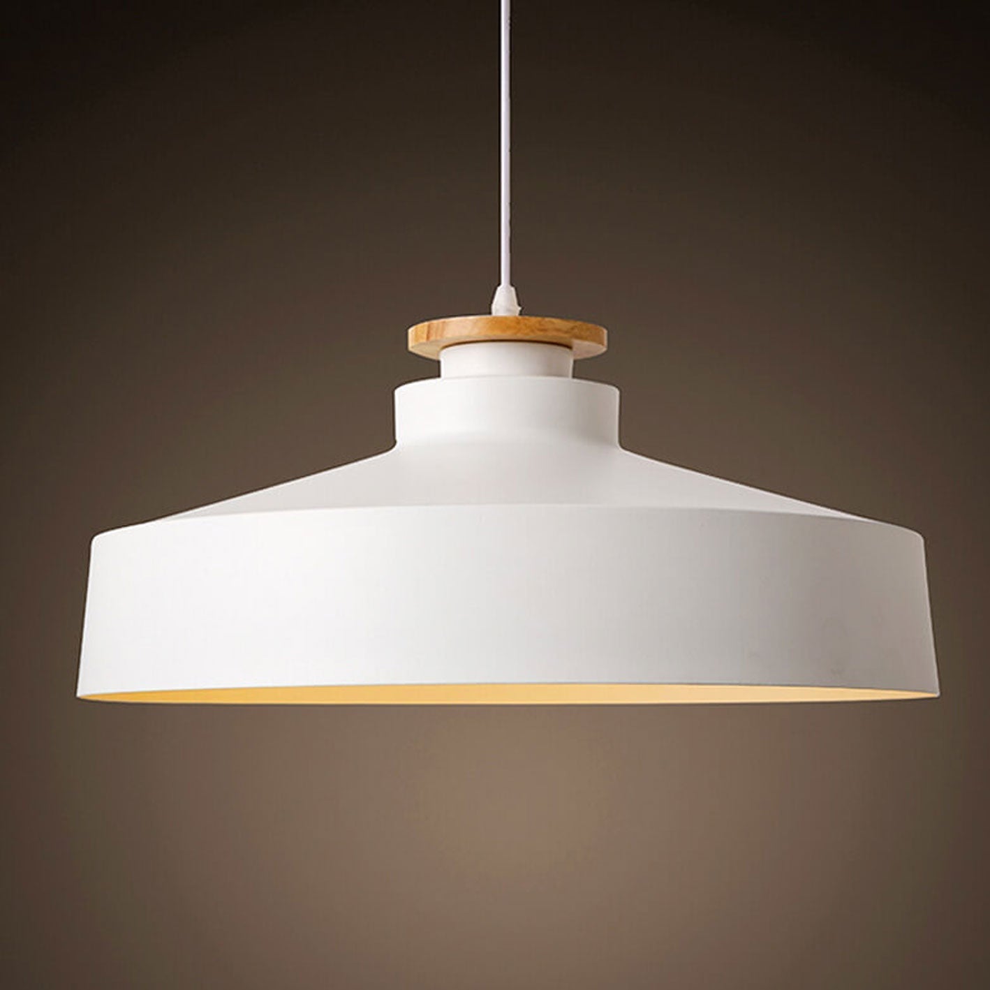Nordic Industrial Iron Pot Lid Design 1-Light Pendant Light