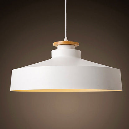Nordic Industrial Iron Pot Lid Design 1-Light Pendant Light