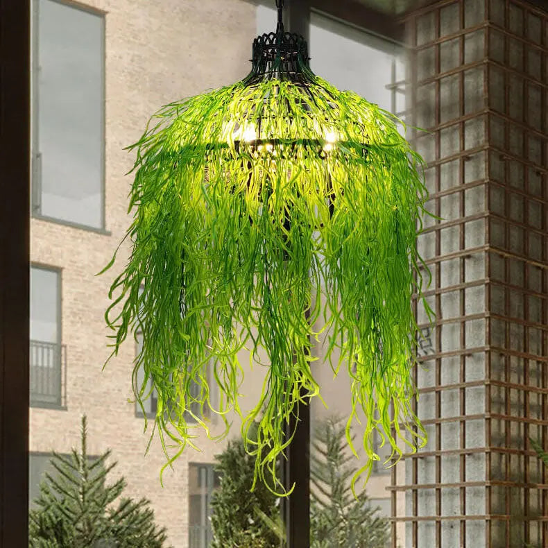 Creative Plant Vine 3-light Chandelier – Botanical Lobelia & Willow Designs modern luxury lighting fixture