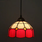 Tiffany Stained Glass Dome Shade European 1-light Pendant Light Lumendat