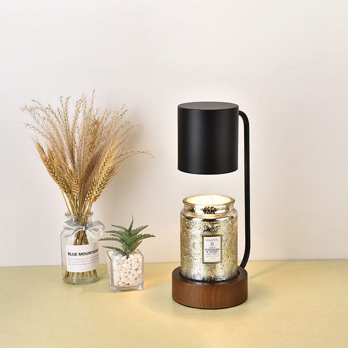 Japanese Minimalist Wood Timing Dimming 1-Light Melting Wax Table Lamp Lumendat