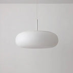 Modern Minimalist Oval Iron Pe LED Pendant Light for Living Room BulbSquare