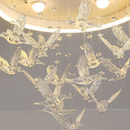 Modern Creative Cartoon Round Bird / Skirt Hanging LED Flush Mount Ceiling Light Lumendat