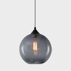 Nordic Minimalist Stained Round Glass 1-light Pendant Light Lumendat