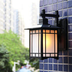 Modern Waterproof Solar Aluminum Chinese Pavilion Shape 1-Light Wall Sconce Lamp Lumendat