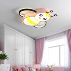 Lumendat Nordic Childlike Cartoon Bee Design LED Flush Mount Light Lumendat