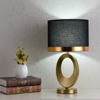 Modern Luxury Fabric Ring Base 1-Light Table Lamp Lumendat