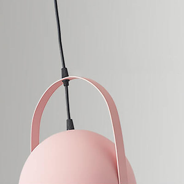 Nordic Macaron Aluminum Semicircle 1-light Pendant Light