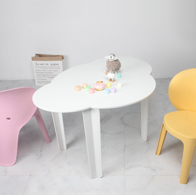 Lumendat Modern Minimalist Plastic Cloud Design Four Legs Kids Table For Living Room Lumendat