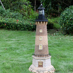 Creative Solar Rotating Tower Resin Hardware LED Garden Decoration Landscape Light Lumendat