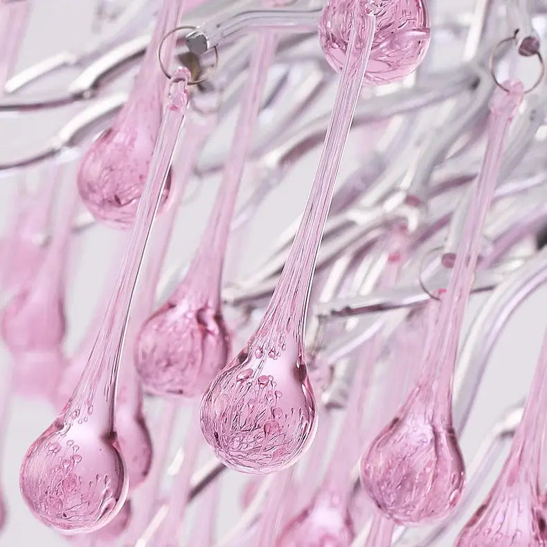Modern Luxury Crystal Glass Aluminum Branch Water Drop 6/8/10/14 Chandeliers for Dining Room Lumendat